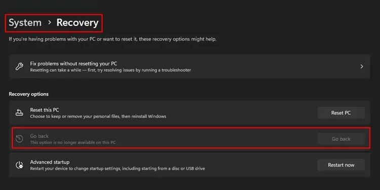 Fix: Windows Did Not Detect Any Networking Hardware 20 go-back-windows-not-available