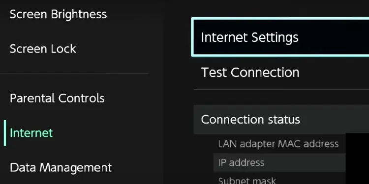 Fortnite Mic Not Working? Here are 9 Ways to Fix It 151 internet-settings-nintendo-switch