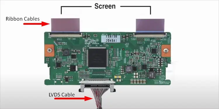 lvds-cable-and-ribbon-cables-on-tcon-board
