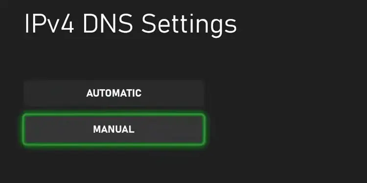 Fortnite Mic Not Working? Here are 9 Ways to Fix It 148 manual-dns-xbox