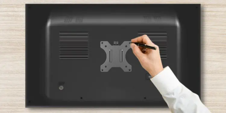 How to Mount a Monitor Without Holes 22 mark-vesa-holes