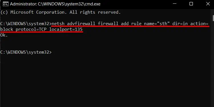 How to Check if a Port is Open on Windows 23 netsh-block-port