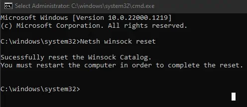 Laptop Keeps Disconnecting From WiFi? How to Fix It 20 netsh-winsock-reset-laptop-keeps-disconnecting