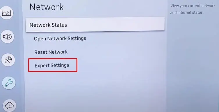 Samsung TV Keeps Disconnecting From Wi-Fi? Try these 10 Proven Fixes 15 network-expert-settings