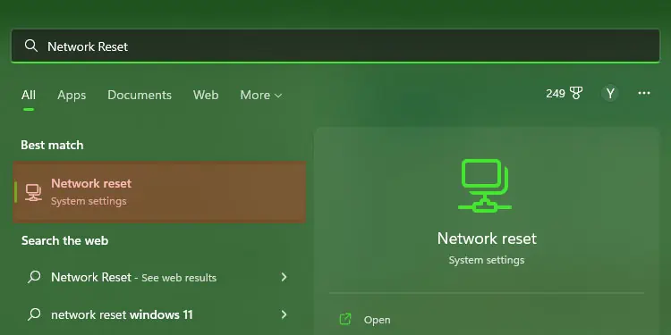 network-reset