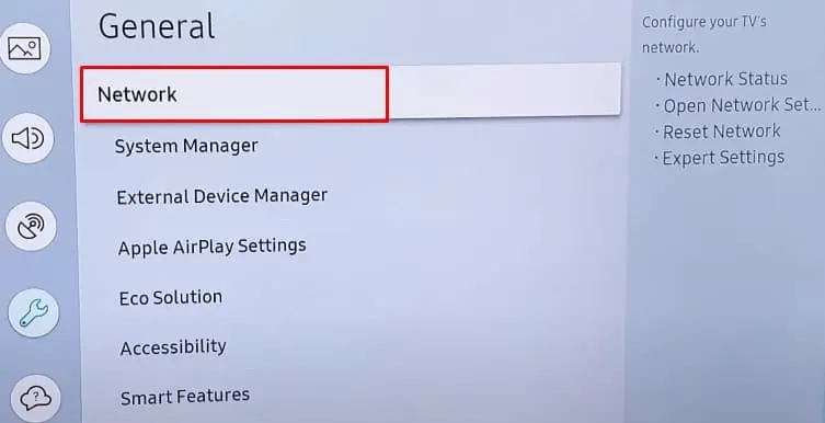 Samsung TV Keeps Disconnecting From Wi-Fi? Try these 10 Proven Fixes 14 network-settings