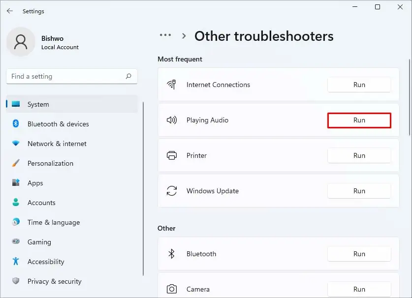 Logitech Speakers Not Working? Here's How to Fix it 13 playing-audio-troubleshooter