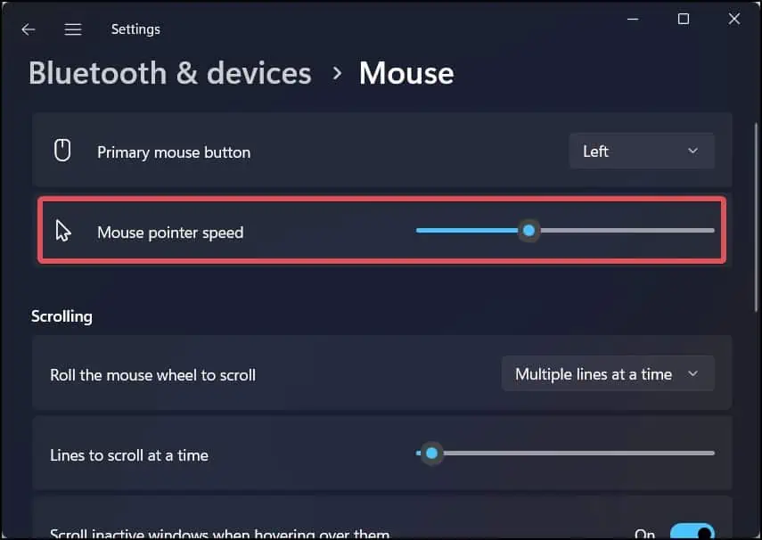 Mouse Keeps Freezing on Windows? How to Fix it 15 pointer-speed