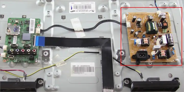Samsung TV Red Light Blinking? Here’s How to Fix It 15 power-supply-board-on-tv