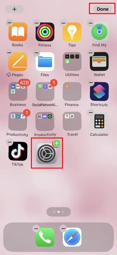 How to Open Your Phone's Settings Menu 24 pps-will-start-to-jiggle.-Next-tap-on-done
