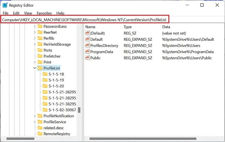 How to Delete User Profile on Windows (3 Possible Ways) 25 registry-editor-user-profile-path