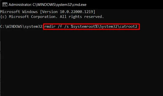 9 Ways to Fix if Laptop Won’t Shutdown on Windows 12 remove-catroot2