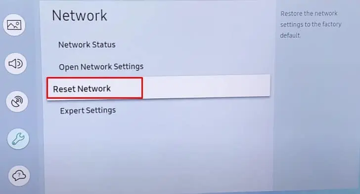 Samsung TV Keeps Disconnecting From Wi-Fi? Try these 10 Proven Fixes 19 reset-network