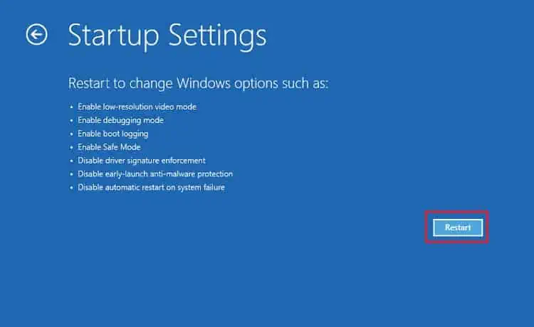 “Input Signal Out of Range” on Monitor? Try These 6 Fixes 26 restart-button-in-startup-settings