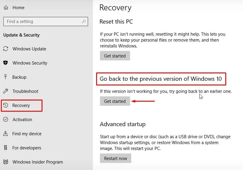 Fix: Windows Did Not Detect Any Networking Hardware 19 roll-back-windows