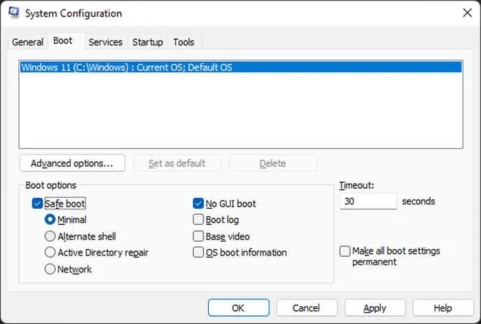 12 Ways to Fix "We Couldn’t Complete the Updates Undoing Changes" Error 29 safe-boot-enable-msconfig