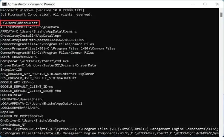 set-command-in-command-prompt