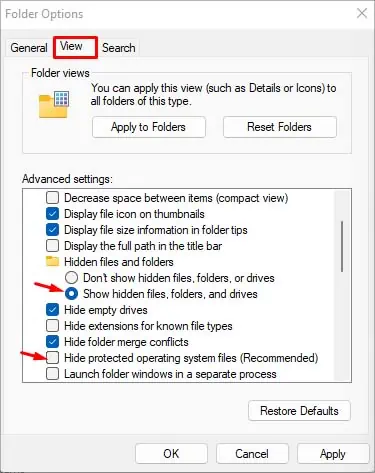 How to Fix “Windows Created a Temporary Paging File” 20 show-hidden-files-and-unhide-system-files