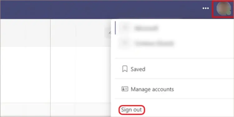 Teams Calendar not Showing? Here’s How to Fix It 2 sign-out-of-teams-1
