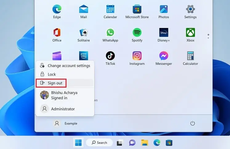 How to Delete User Profile on Windows (3 Possible Ways) 17 sign-out-windows