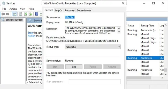 Network Reset Not Working? Try These Fixes 10 start-wlan-autoconfig-service