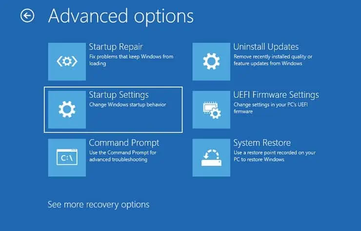 Display Not Working on Laptop? 9 Ways to Fix It 7 startup-settings-in-windows-re