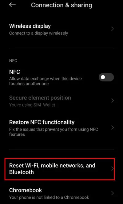 5 Ways to Fix WiFi Authentication Error 13 tap-on-Reset-Wi-Fi-mobile-networks-and-Bluetooth