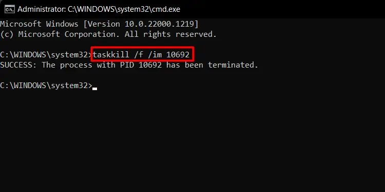 How to Check if a Port is Open on Windows 22 taskkill-block