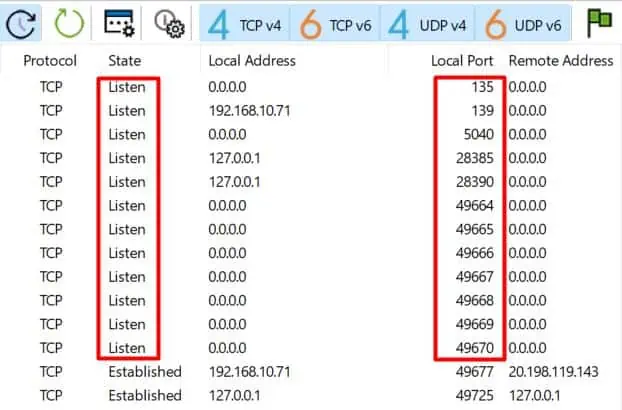 How to Check if a Port is Open on Windows 17 tcpview