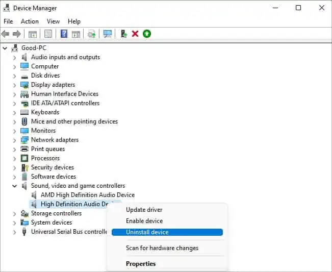 Logitech Speakers Not Working? Here's How to Fix it 18 uninstall-audio-driver