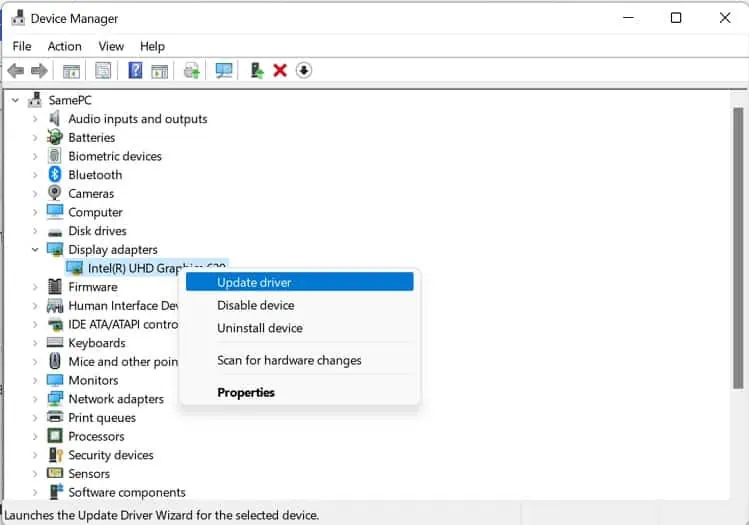 “Input Signal Out of Range” on Monitor? Try These 6 Fixes 33 update-display-adapter