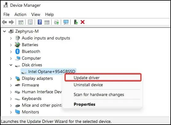 How to Fix SSD Unallocated on Windows 49 update-driver-2