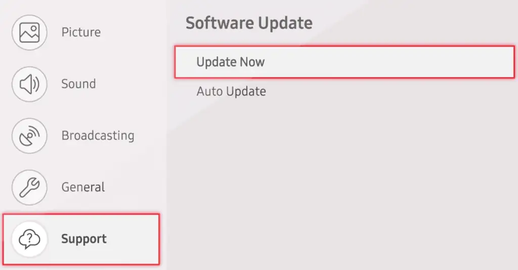 Samsung TV Red Light Blinking? Here’s How to Fix It 13 update-now-samsung-tv-1-1024x533