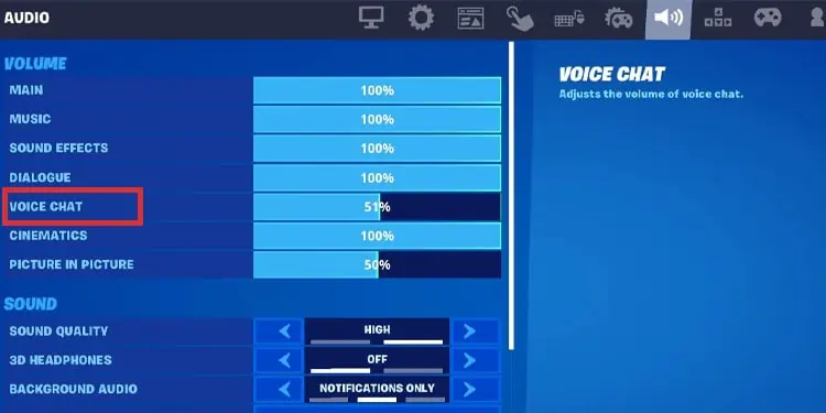 Fortnite Mic Not Working? Here are 9 Ways to Fix It 102 voice-chat-fortnite