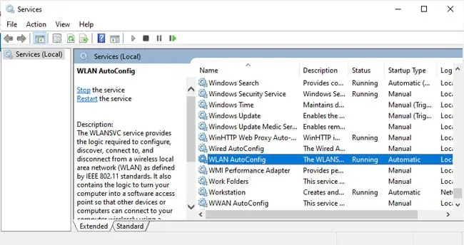 Network Reset Not Working? Try These Fixes 9 wlan-autoconfig-service