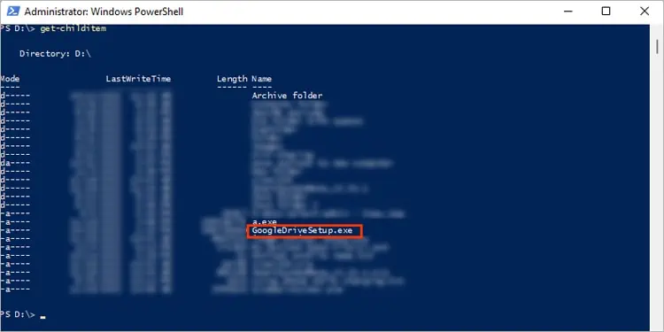 Already-in-current-directory