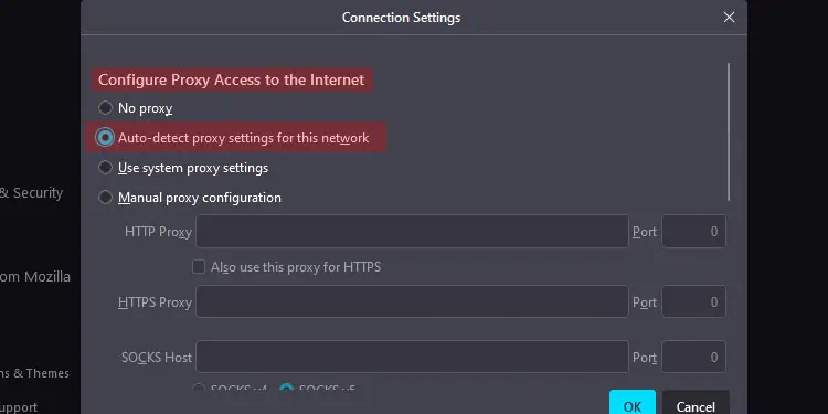 7 Ways to Fix PR_CONNECT_RESET_ERROR on Mozilla Firefox 5 Auto-detect-proxy-settings-for-this-netuork