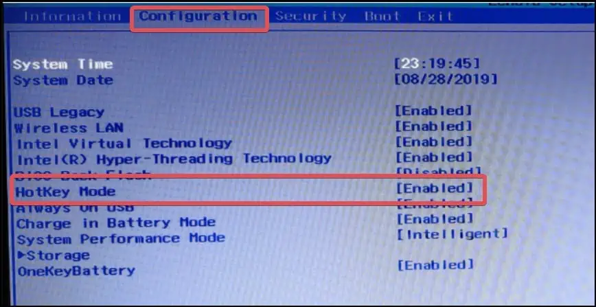 BIOS-hotkey-settings