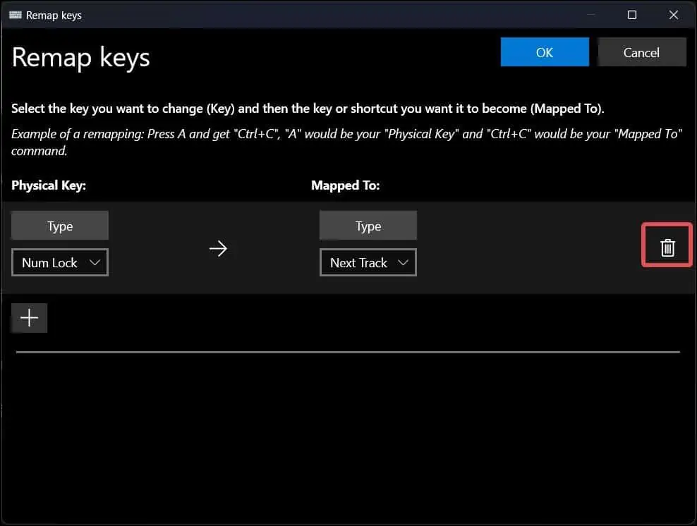 Delet-ekeyboard-mapping