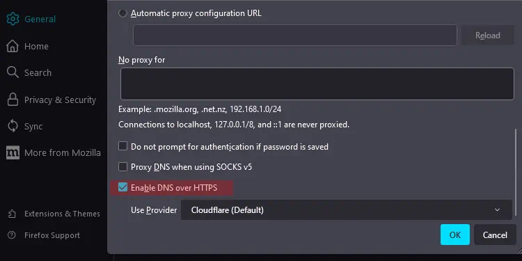 7 Ways to Fix PR_CONNECT_RESET_ERROR on Mozilla Firefox 6 Enable-DNS-over-HTTPS