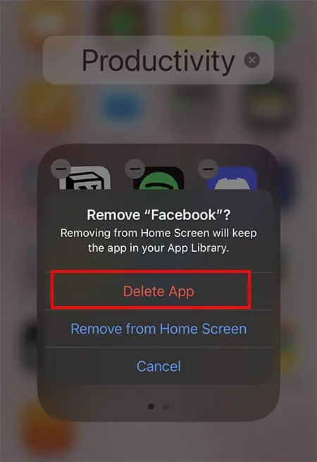 Facebook Saying No Internet Connection - How to Fix it 19 Pick-Delete-App