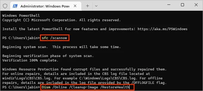 Can't Open JPG or PNG File on Windows? Here's How to Fix It 5 Run-SFC-and-DISM-scan-to-repair-Microsoft-Photos-app