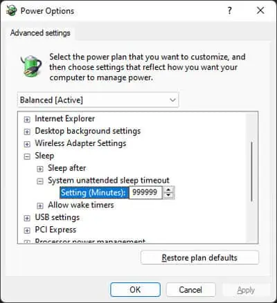 Computer Keeps Going to Sleep? Try These Fixes 5 System-unattended-sleep-timeout
