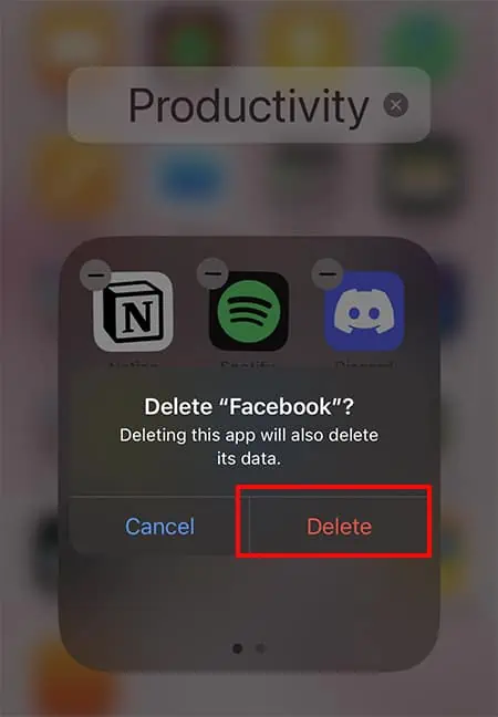 Facebook Saying No Internet Connection - How to Fix it 20 Tap-Delete.-1