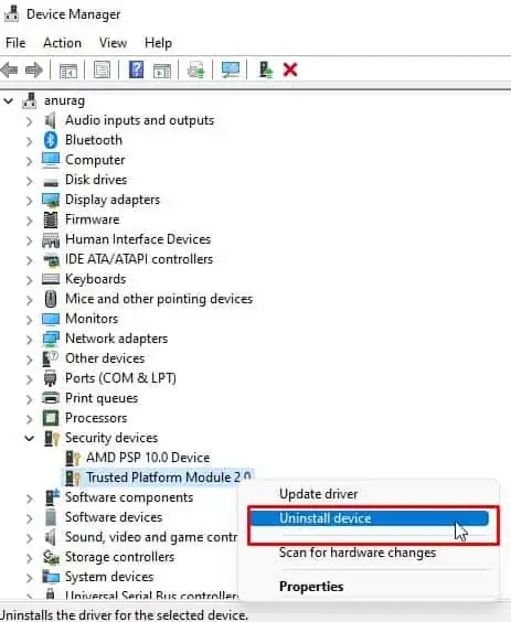 Uninstall-TPM