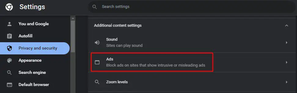 12 Ways to Make Your Google Chrome Faster 14 ad-settings-under-additional