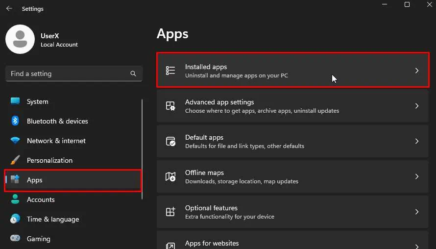 Solved: This App is Preventing Shutdown in Windows 17 apps-installedapps