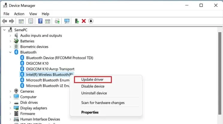 bluetooth-update-driver