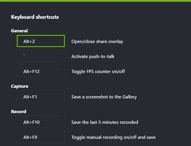 How to Use ShadowPlay to Record Your Games 11 change-keyboard-shortcut-on-shadowplay