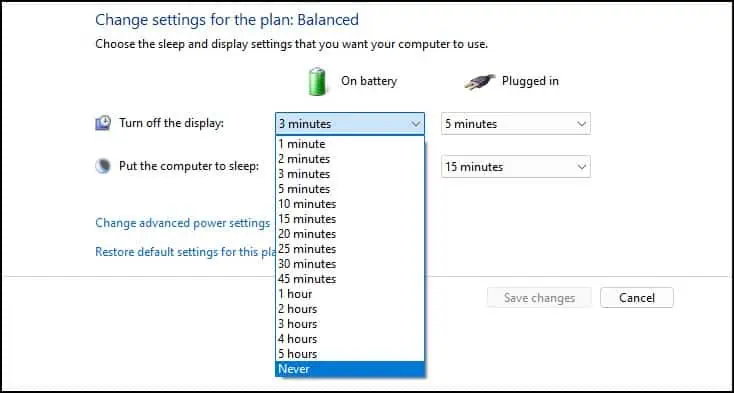 How to Fix: No VGA Signal on Monitor? 7 change-plan-to-never